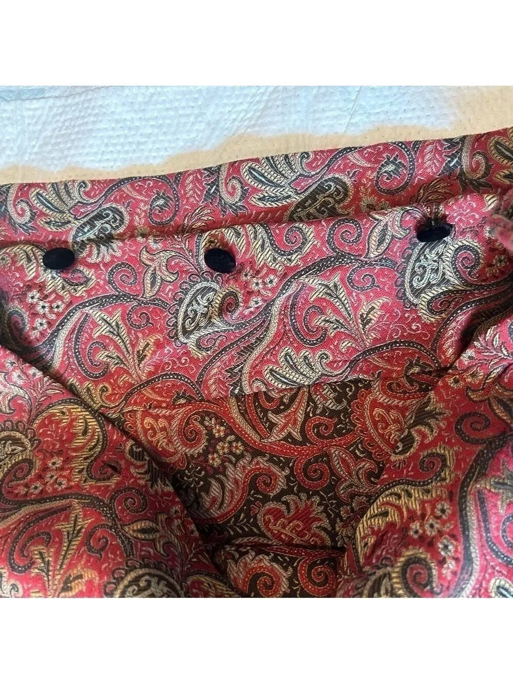 Lauren Ralph Lauren Pillow Shams Standard Floral Velvet Trim Edging Buttons